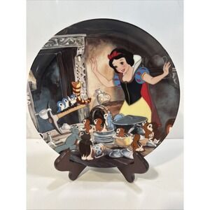 Disney Snow White "Time To Tidy Up" Knowles Collector's Plate Vintage SW19